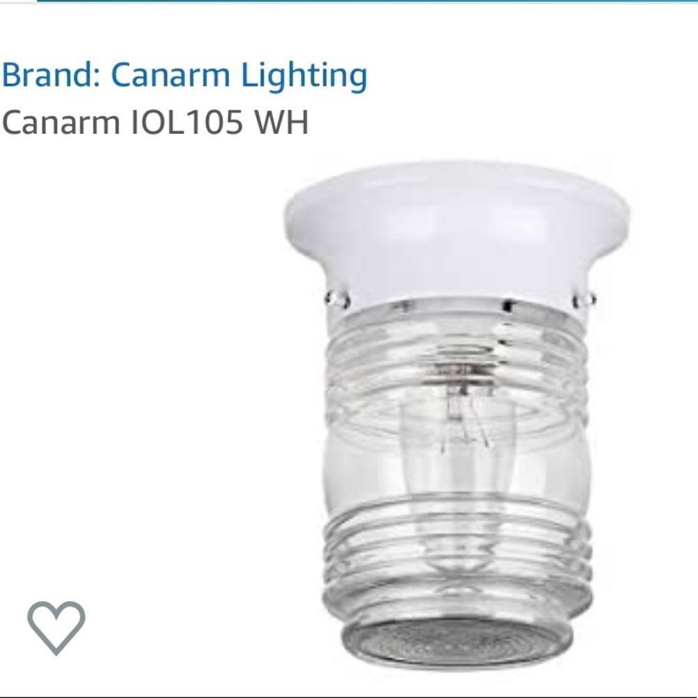 1-Light 6x5 in. Outdoor Patio Lighting White